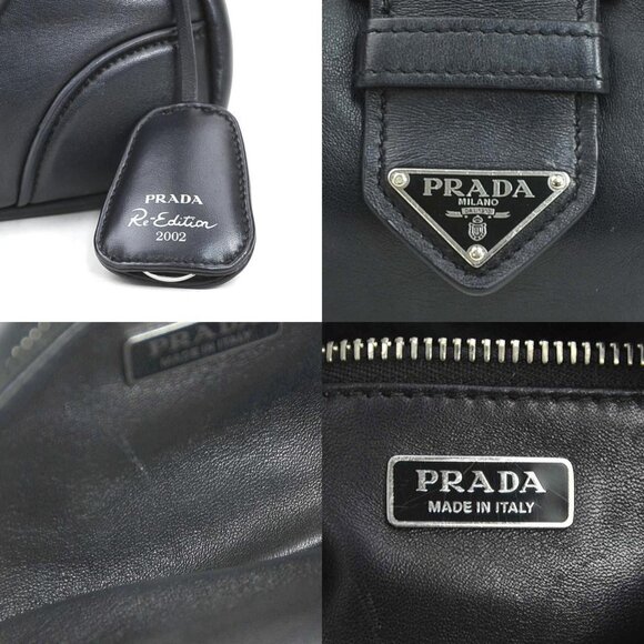Prada Black Nappa Leather Re-Edition 2002 Moon Bag - Picture 6 of 6